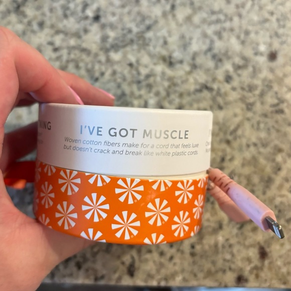 Tech Candy Eco Charge Long Range iPhone USB-C Lightning Cable Charger Rose Pink - Picture 7 of 8